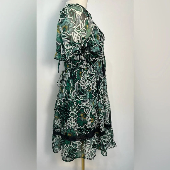 NWT BAND OF THE FREE Emerald Maisie Floral Mini Dress Size Small - Picture 7 of 16